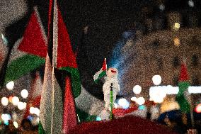 Rally In Support Of Palestine And Lebanon In Paris