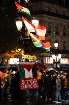 Rally In Support Of Palestine And Lebanon In Paris