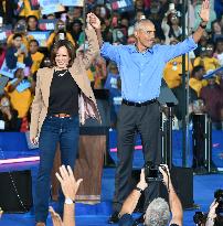 Get-Out-The-Vote Rally In Support Of Kamala Harris With Barack Obama In Clarkston Georgia