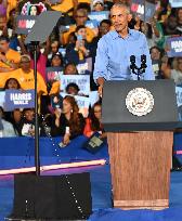 Get-Out-The-Vote Rally In Support Of Kamala Harris With Barack Obama In Clarkston Georgia