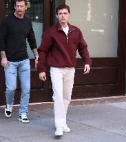 Tom Holland Leaves His Hotel - NYC