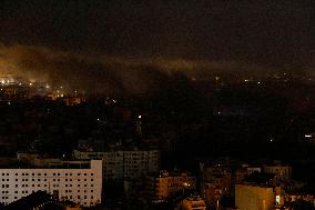 Israeli Air Strikes Hit Beirut Suburbs