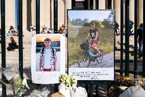 Tribute To The Killed Cyclist Paul Varry - Paris