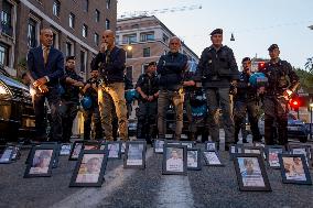 Palestinian Solidarity Rally Near US Embassy - Rome