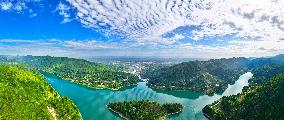 Mingyue Lake Scenery in Chongqing