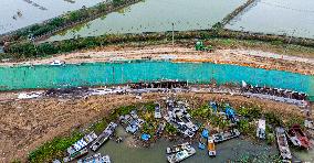 Hongze Lake Water Conservancy Project Construction in Suqian