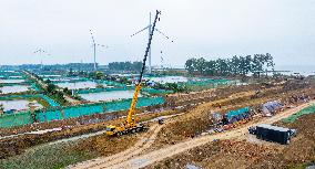 Hongze Lake Water Conservancy Project Construction in Suqian