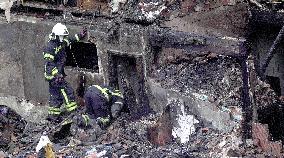 Building collapses after explosion in Santander - Spain