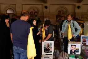 Funeral Of Journalist Ghassan Najjar Killed In Israeli Airstrike - Beirut