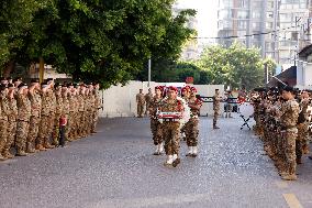 Funeral of Commander Mohamed Farhat - Beirut