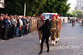 Funeral of Commander Mohamed Farhat - Beirut