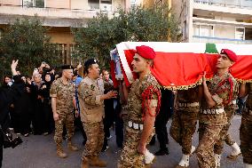 Funeral of Commander Mohamed Farhat - Beirut