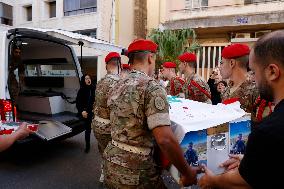 Funeral of Commander Mohamed Farhat - Beirut