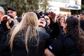 Funeral of Commander Mohamed Farhat - Beirut