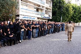 Funeral of Commander Mohamed Farhat - Beirut