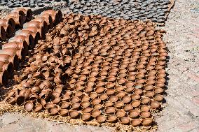 Clay Pottery In Bhaktapur, Nepal.