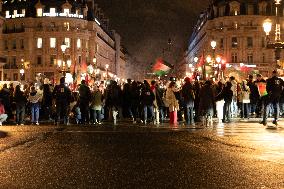 Paris, Protest In Solidarity With Palestinians