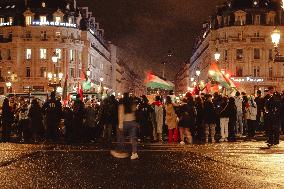 Paris, Protest In Solidarity With Palestinians