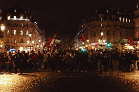 Paris, Protest In Solidarity With Palestinians