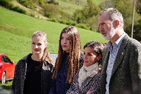 Spanish Royals Visit Sotres - Asturias