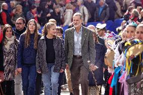 Spanish Royals Visit Sotres - Asturias