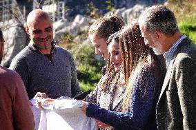 Spanish Royals Visit Sotres - Asturias