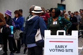 Early Voting For Presidential Election Begins In New York