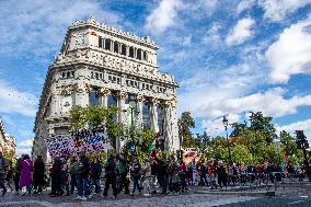 Demonstration In Madrid To Guarantee Decent Public Pensions