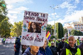 Demonstration In Madrid To Guarantee Decent Public Pensions