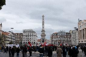 Protest In Lisbon