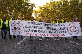 Demonstration In Madrid To Guarantee Decent Public Pensions