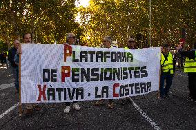 Demonstration In Madrid To Guarantee Decent Public Pensions