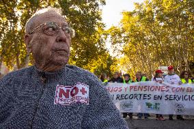 Demonstration In Madrid To Guarantee Decent Public Pensions