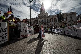 Demonstration In Madrid To Guarantee Decent Public Pensions