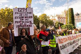 Demonstration In Madrid To Guarantee Decent Public Pensions