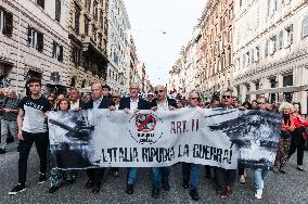 Demonstration Italy Repudiates War