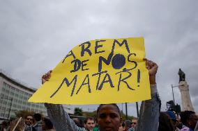 Demonstration “Justice For Odair Moniz / No Justice, No Peace” In Lisbon