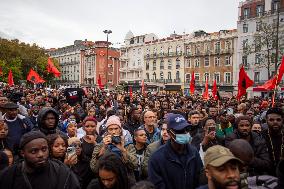 Demonstration “Justice For Odair Moniz / No Justice, No Peace” In Lisbon