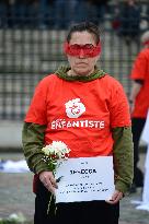 Protest against violence against children and teenagers - Paris