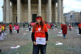 Protest against violence against children and teenagers - Paris