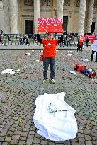 Protest against violence against children and teenagers - Paris