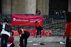 Protest against violence against children and teenagers - Paris