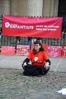 Protest against violence against children and teenagers - Paris