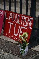 Protest against violence against children and teenagers - Paris