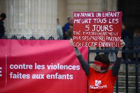 Protest against violence against children and teenagers - Paris