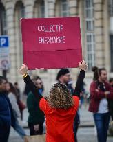 Protest against violence against children and teenagers - Paris