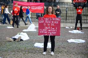 Protest against violence against children and teenagers - Paris