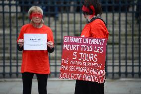 Protest against violence against children and teenagers - Paris