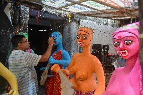 Preparation Of Halloween Festival In India.