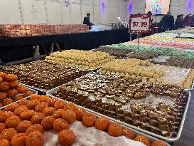 Traditional Indian Sweets For The Festival Of Diwali